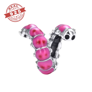 Curly Caterpillar Charm - S925