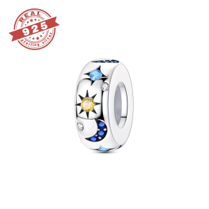 Celestial Charm with Silicone Stopper – S925